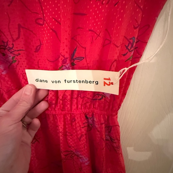 💫‼️RARE PLUS NWT 💫‼️
DIANE VIN FURSTENBERG KIMONO INSPIRED SUMMER DRESS SZE 12 - Picture 3 of 5